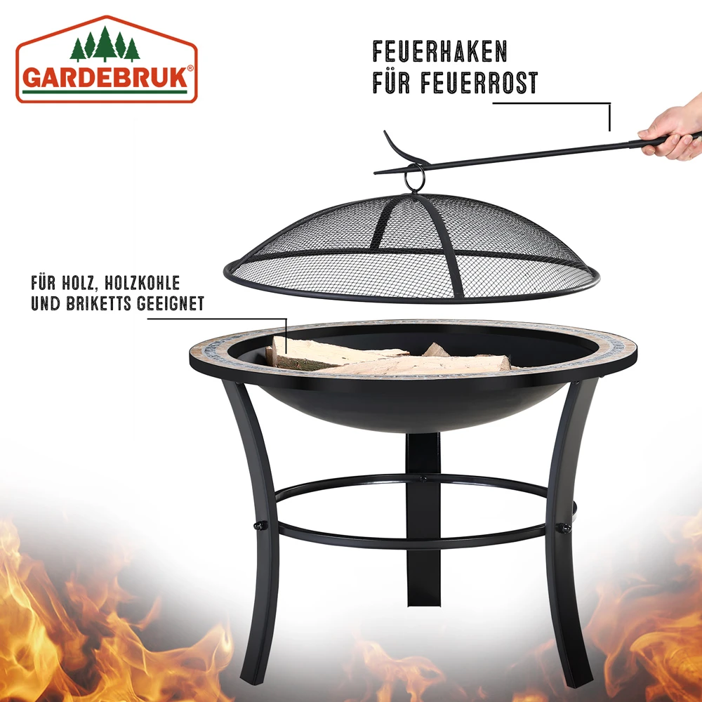 Feuerstelle Fuego Mosaik Rund – Bild 3