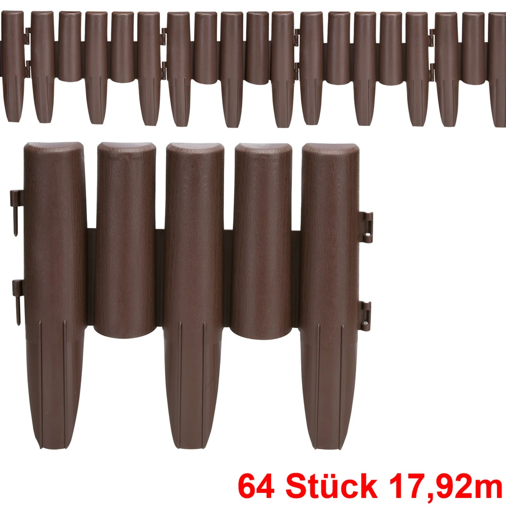 Beeteinfassung 8er-Set Braun 17,92m – Bild 3