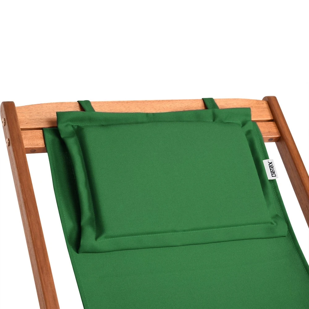 Sonnenliege Grün Akazienholz 94x60x94cm – Bild 2