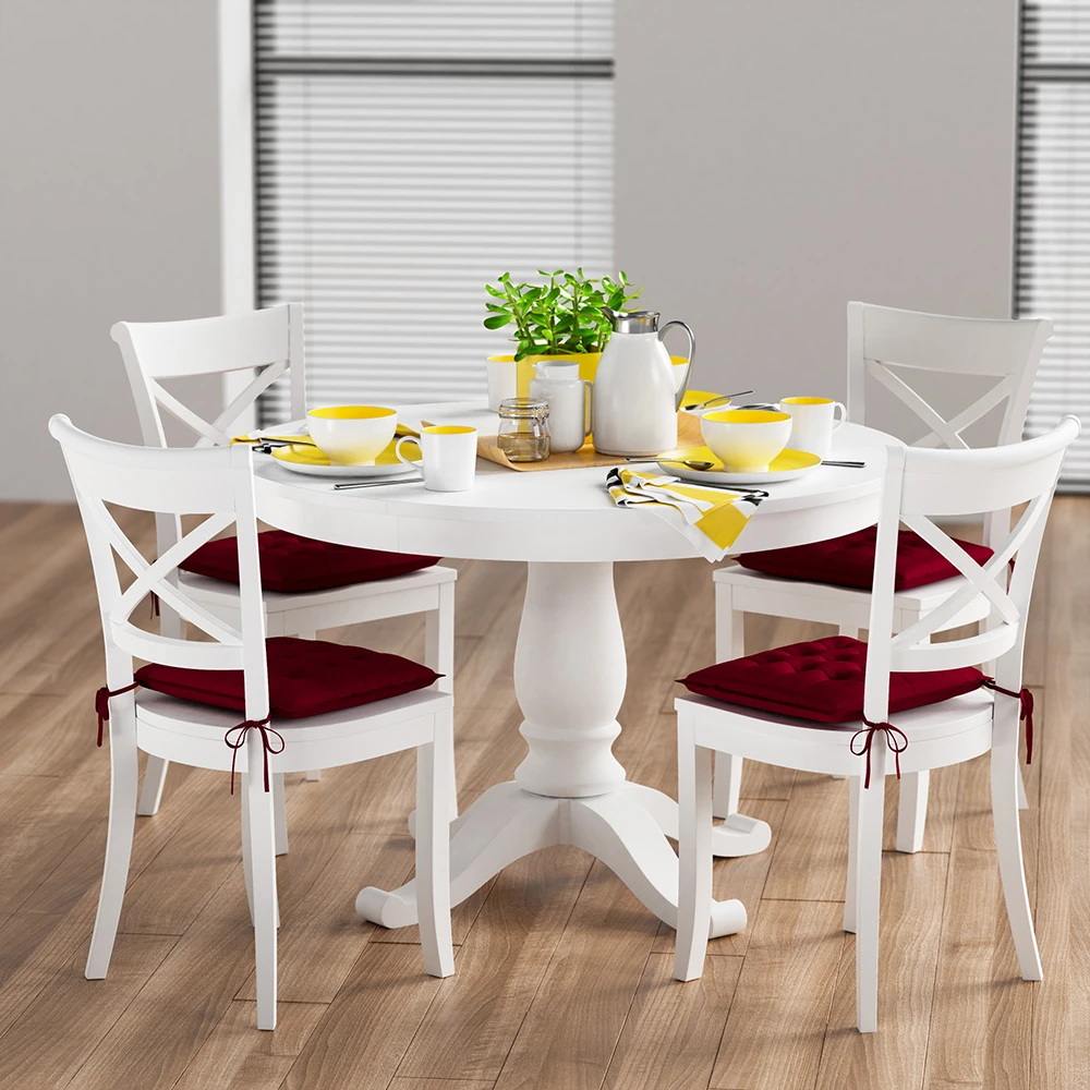 Sitzkissen 6er-Set Cozy Dunkelrot – Bild 2