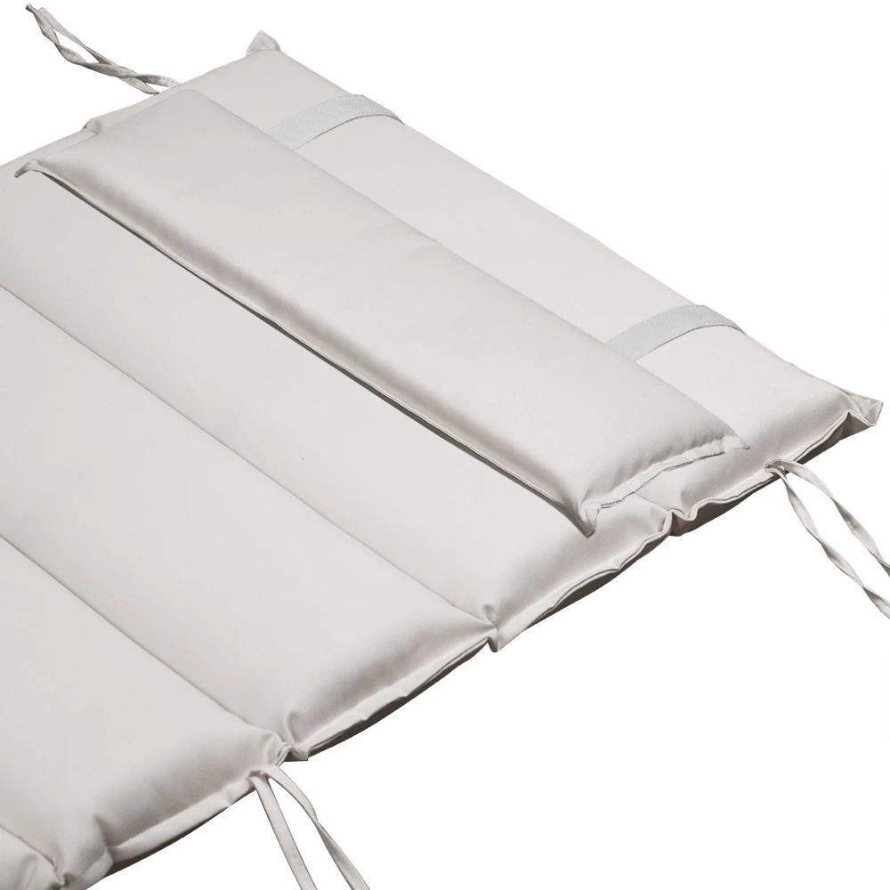 Auflage Saunaliege Creme 177x58x7cm – Bild 4