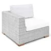 Polyrattan Eck-Modul Havanna Weiß/Grau