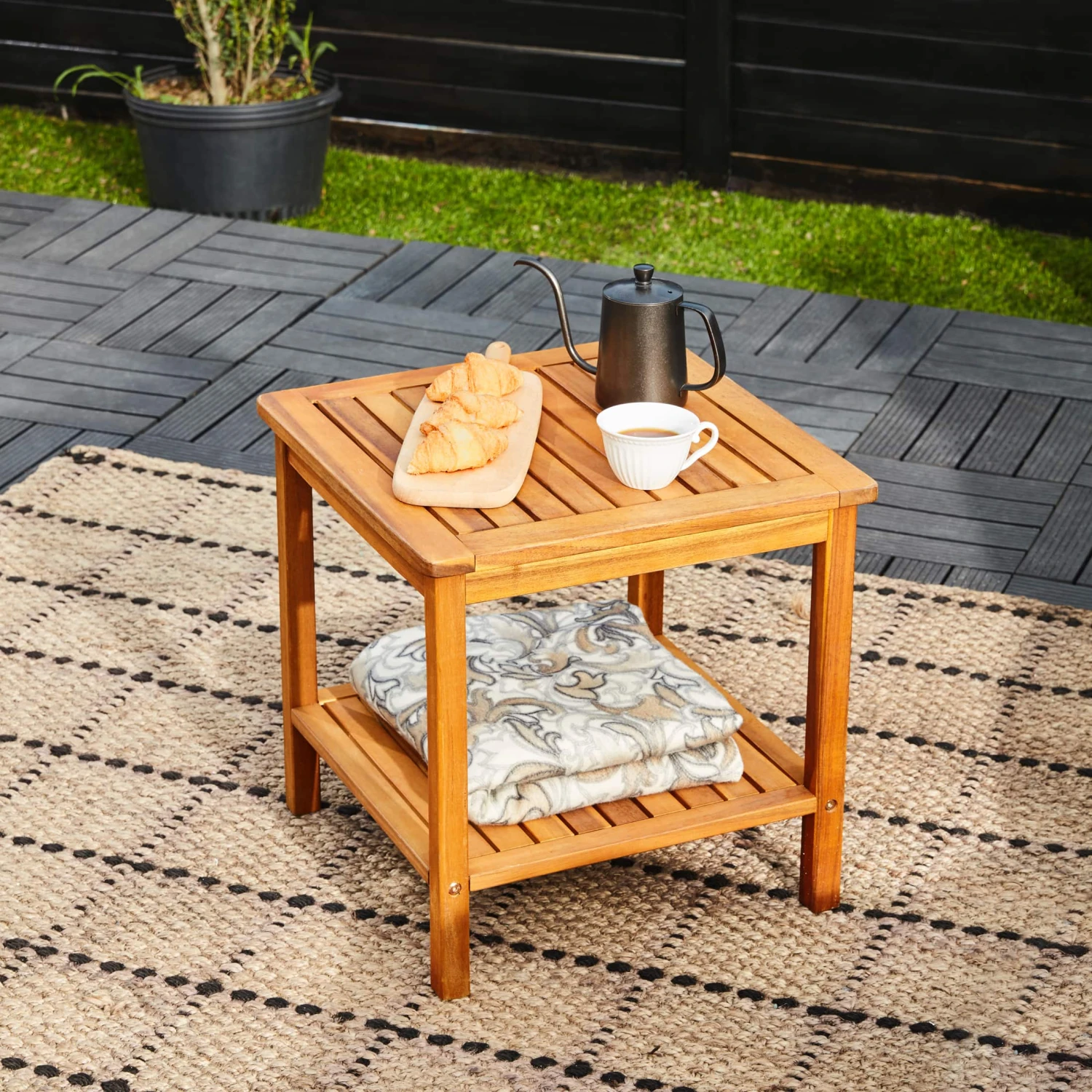 Beistelltisch Washington Akazienholz 45x45x45cm – Bild 2