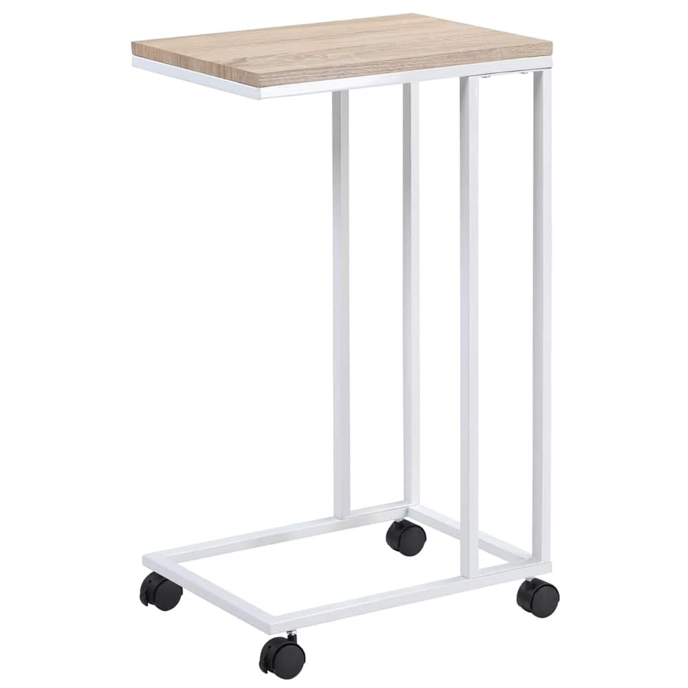Beistelltisch Weiß 50x35x65/70cm Mit Rollen – Bild 9