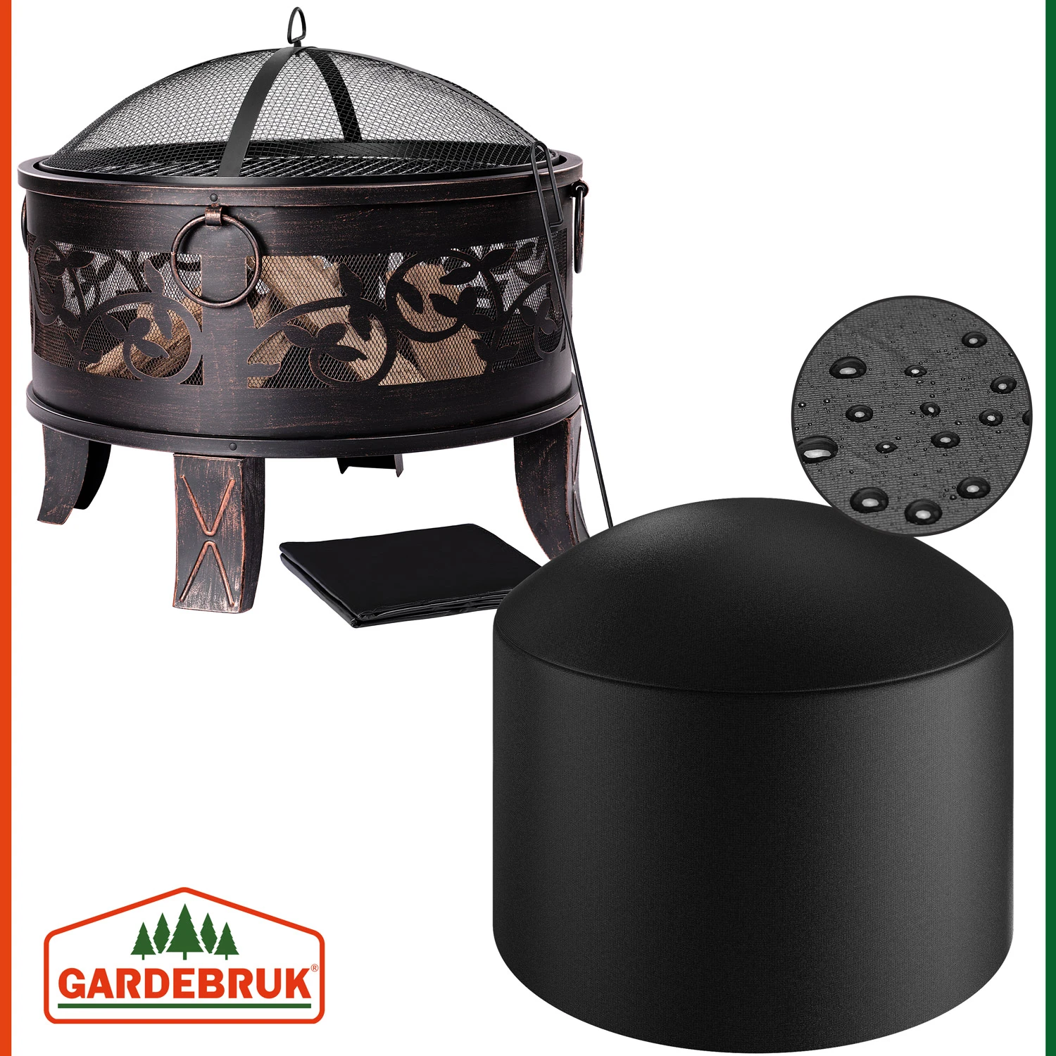 Feuerschale Stahl Ø66cm Antiklook – Bild 5