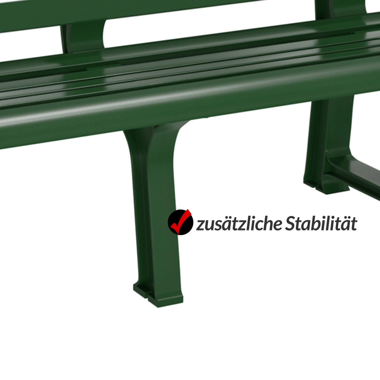 Gartenbank Orchidea Grün 145x49x74cm – Bild 6