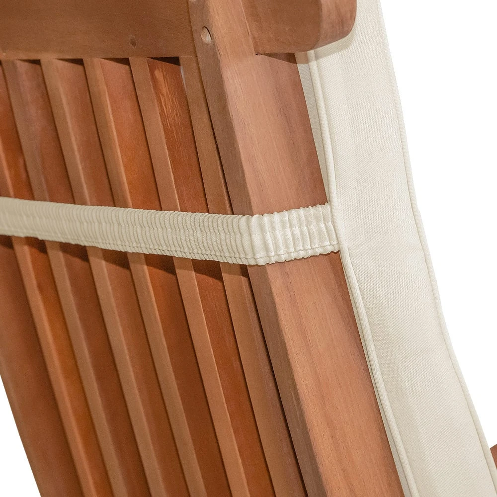 Auflage Sonnenliege Creme 173x43x6cm – Bild 7