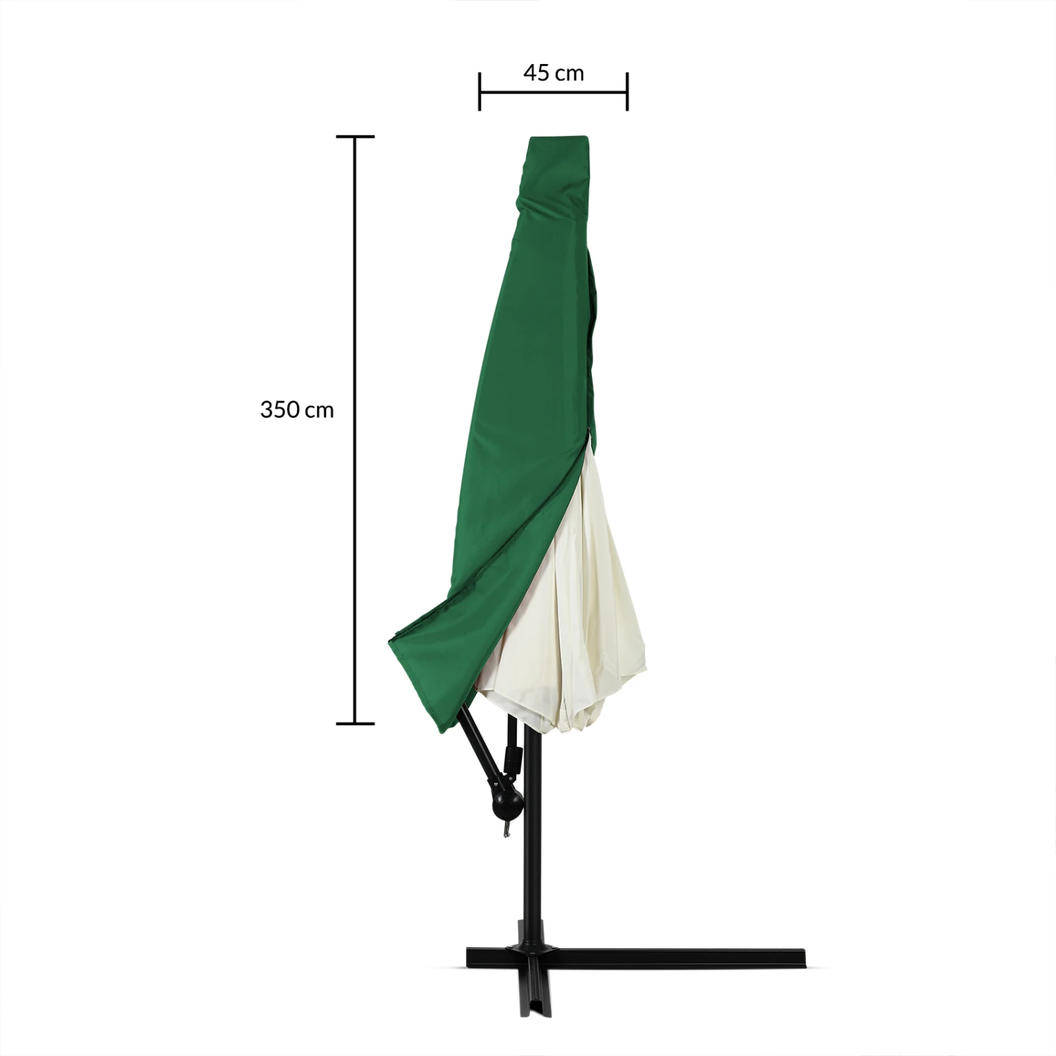 Abdeckung Ampelschirm Sonnenschirm Grün 3,5m – Bild 4