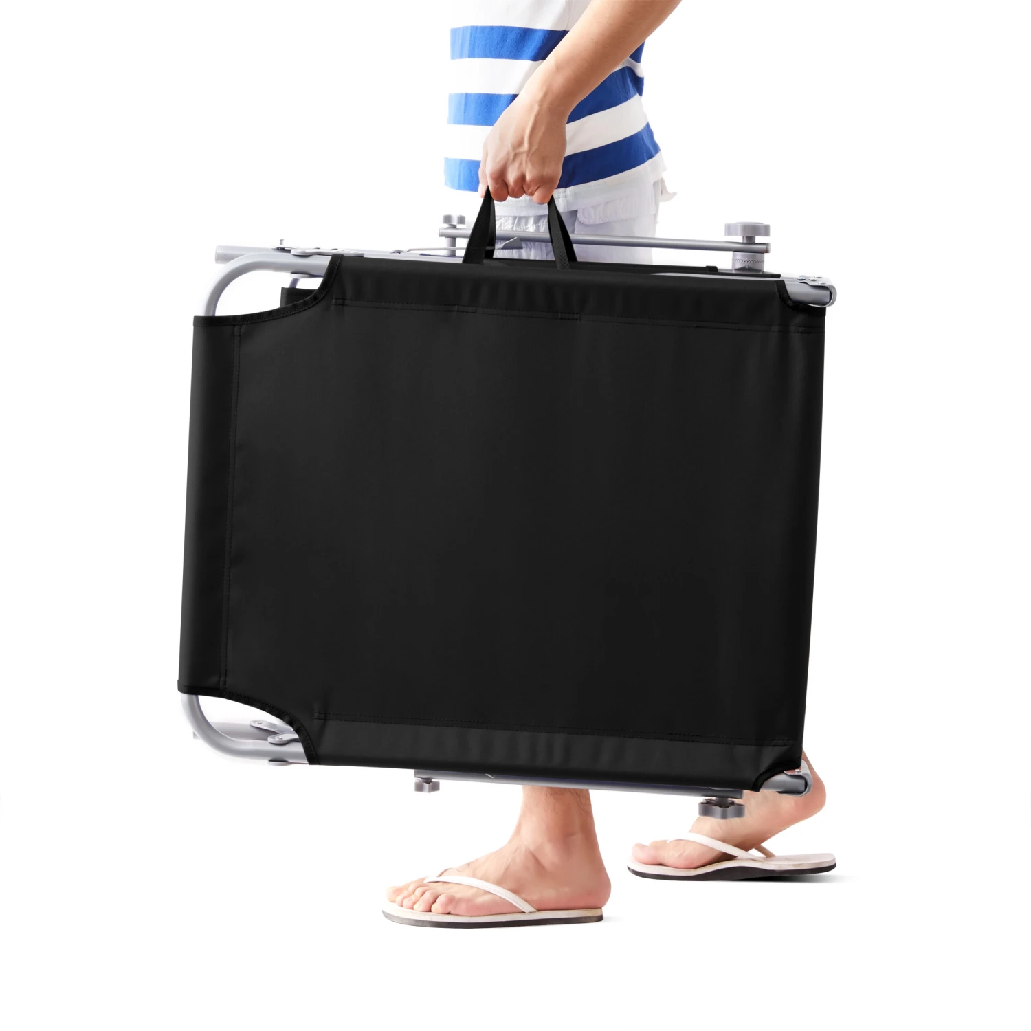 Sonnenliege Hawaii 2er-Set Anthrazit Alu 195x60x30cm â Bild 5