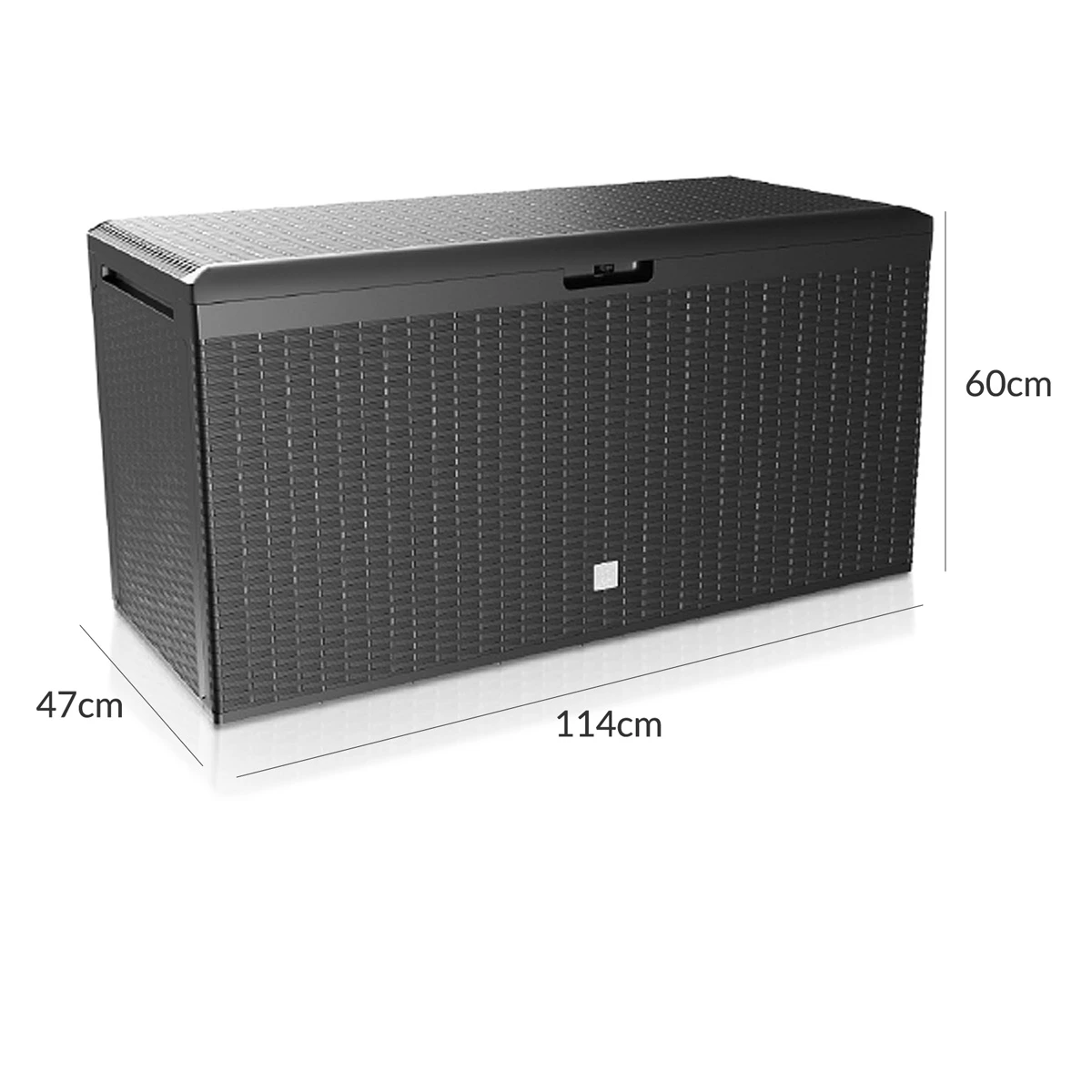 Auflagenbox Rato Plus Anthrazit 290L Rollen – Bild 4