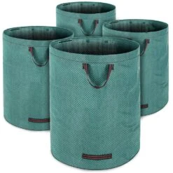 Gartenabfallsack 4er-Set Grün Je 280 Liter