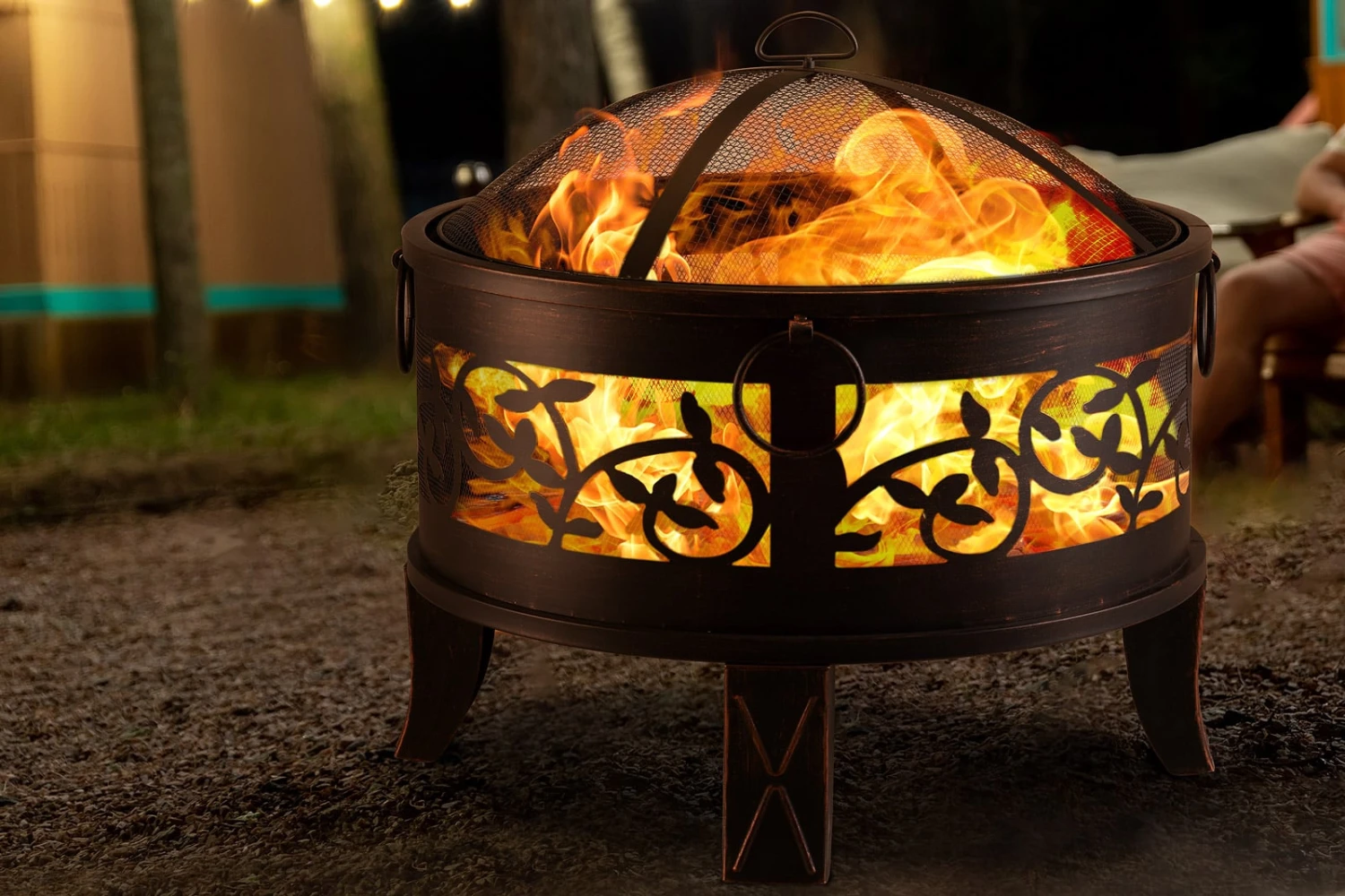 Feuerschale Stahl Ø66cm Antiklook – Bild 8