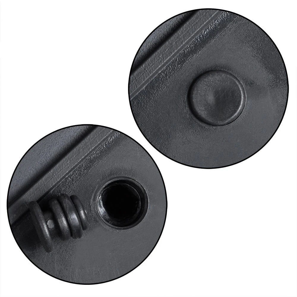 Polyrattan Blumentopf Braun 95x27x60cm – Bild 5