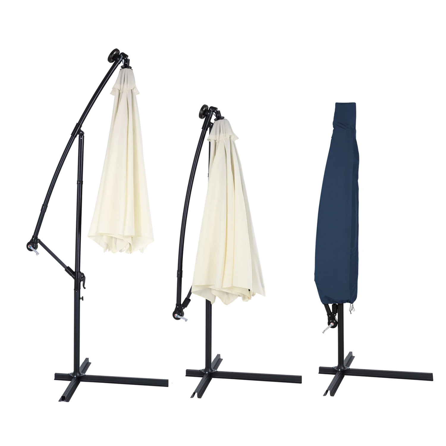 Abdeckung Ampelschirm Sonnenschirm Blau 3,5m â Bild 8