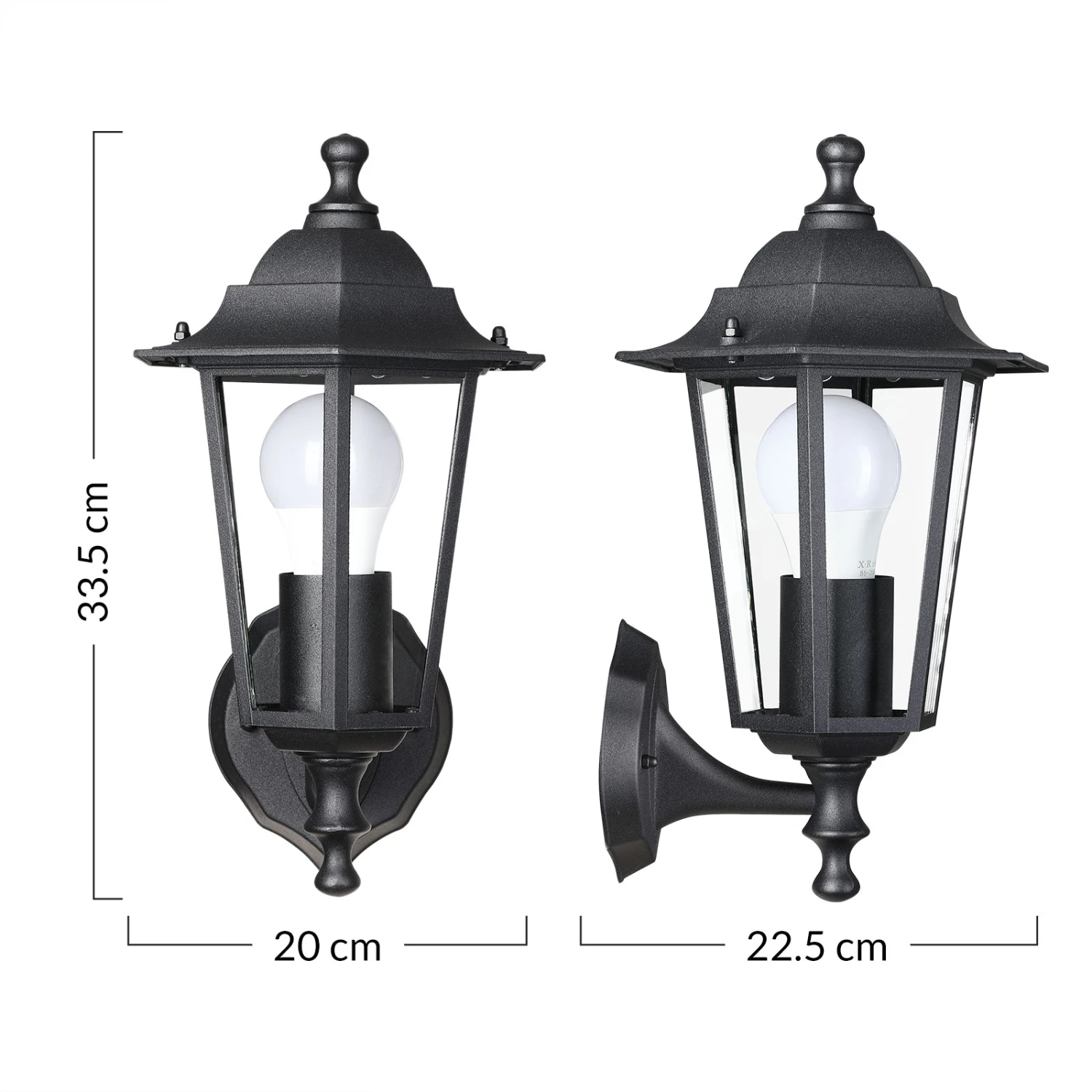 Wandleuchte Krysante Edelstahl – Bild 2