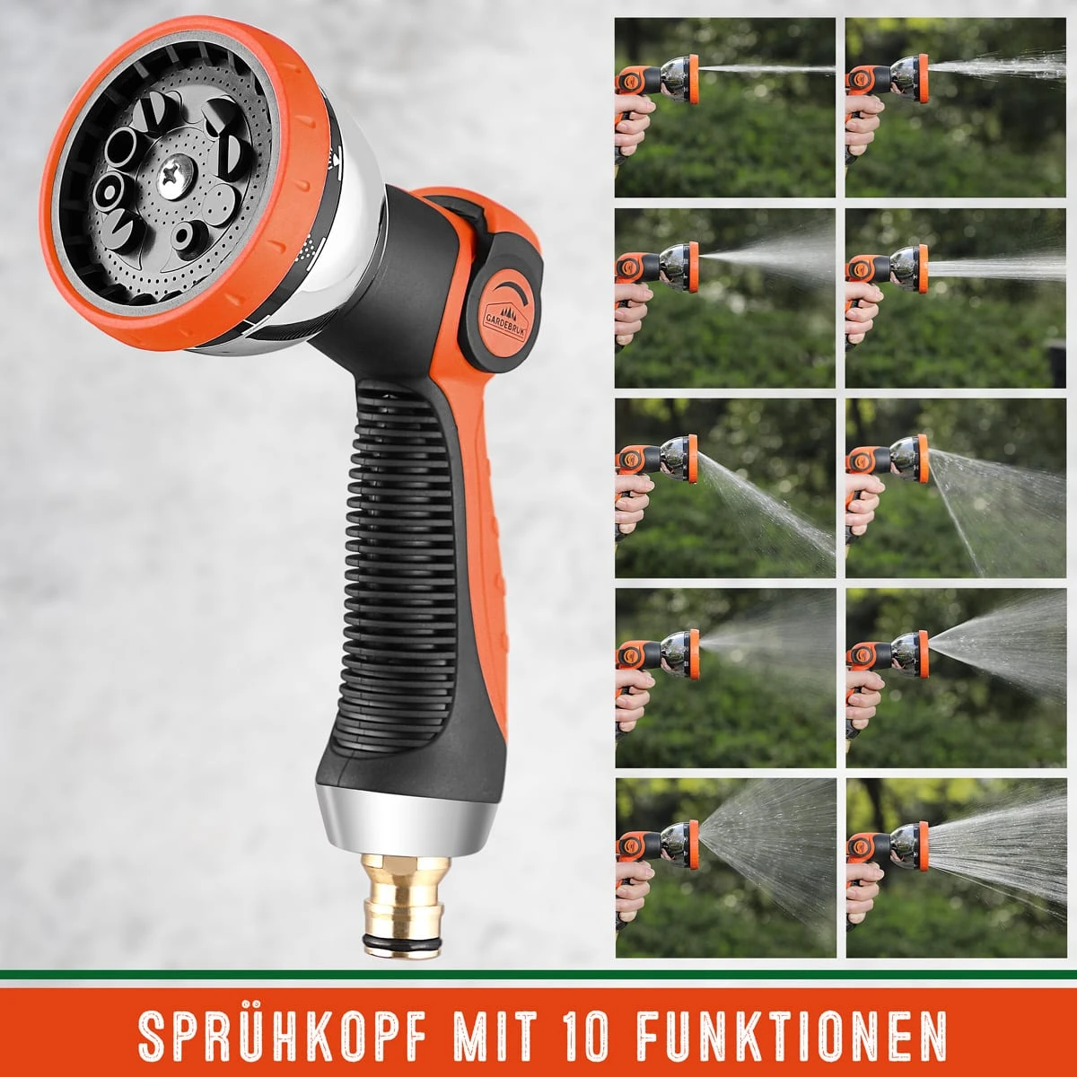 Gartenschlauch Schwarz 22m Flexibel – Bild 10