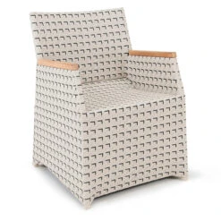 Polyrattan Gartenstuhl Verona Retro